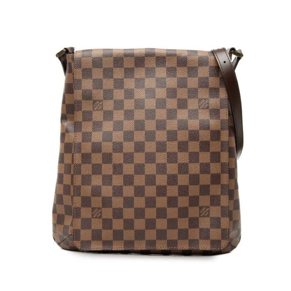 LOUIS VUITTON Brown Damier Leather Shoulder Bag